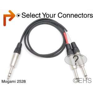  Specialty Stereo Y, TRS Male to selection, Mogami 2528 