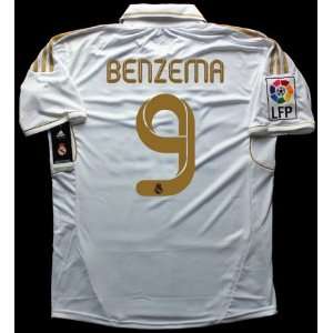 New Soccer Jersey Benzma # 9 Real Madrid Home Football Shirt 2011 12 