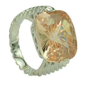  Chrysanthemum Cut Champagne Ring Jewelry