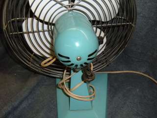1950s Baby Blue Table Fan SUPERIOR Electric.  