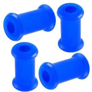 6g 6 gauge (4.0mm)   Dark blue Implant grade silicone Double Flared 