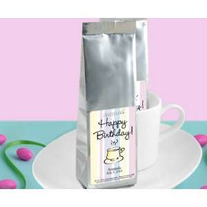 Personalized Birthday Gourmet Coffee Bags   Silver  