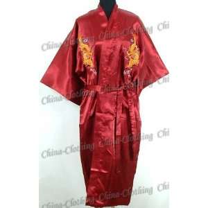   Tone® Dragon Kimono Robe Sleepwear Burgundy One Size Toys & Games
