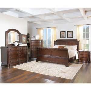 Peninsula Sleigh Bedroom Set (California King) by Samuel 
