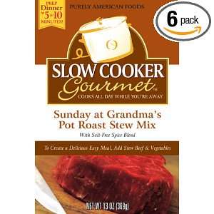 Slow Cooker Gourmet Sunday at Grandmas Pot Roast Stew Mix, 13 Ounce 