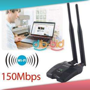 150Mbps USB Wifi Wireless LAN 802.11n/g/b Adapter Network Card with 2 