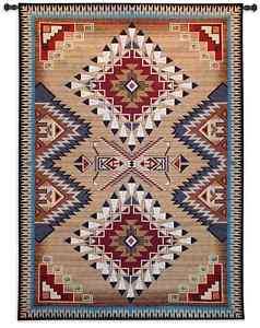 BRAZZOS SOUTHWEST INDIAN ART TAPESTRY WALL HANGING  
