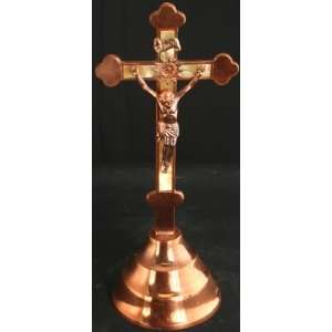   Vintage French Art Deco Standing Crucifix Cross Jesus: Everything Else
