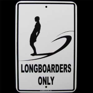   Surfing Only Longboard Surfboard Surf Sign Patio, Lawn & Garden