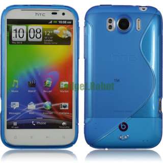   COVER CASE+BATTERY+WALL HOME CAR CHARGER FOR HTC Sensation XL  