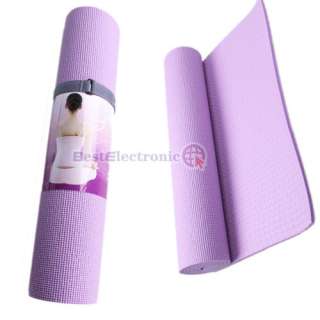 8mm 24 x 68 Yoga Mat Pad Non Slip Exercise Fitness PU  