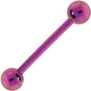  Solid TITANIUM Pink Barbell Tongue Ring Jewelry