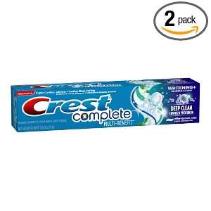   Plus Deep Clean Effervescent Mint Toothpaste, 7.6 Ounce (Pack of 2
