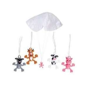  12 Farm Animal Paratroopers [Toy] Toys & Games