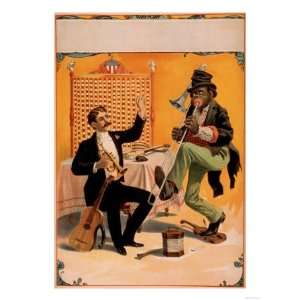  African American Playing Trombone Theatre Poster Giclee 